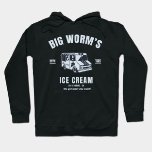 Big Worm’s Ice Cream Vintage Texture Hoodie